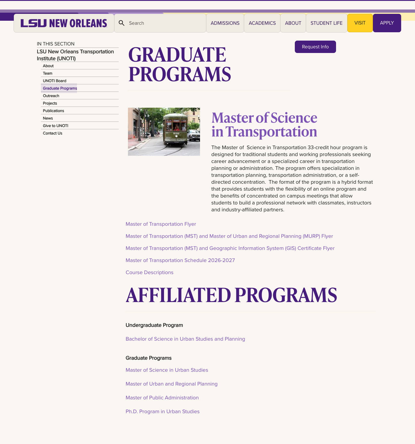 academics-colaehd-la-centers-institutes-affiliates-transportation-graduate desktop