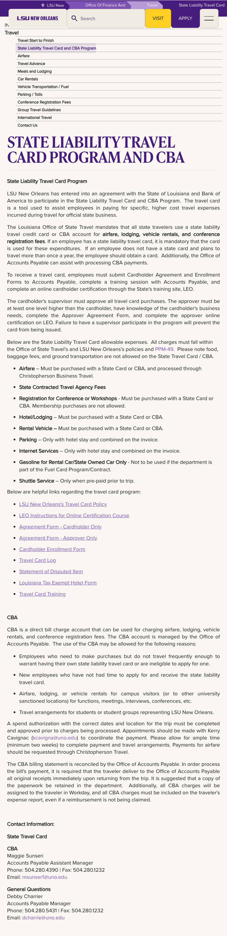 business-affairs-travel-card-cba mobile
